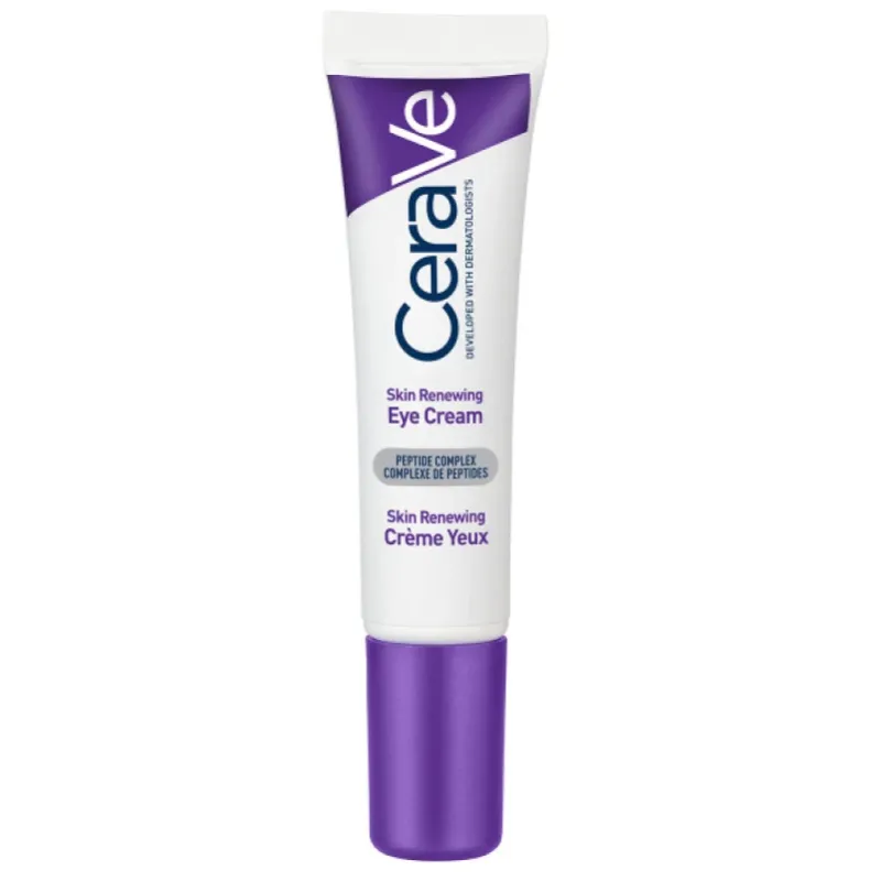 CeraVe Skin Renewing Eye Cream (15ml) – Αντιγηραντική Κρέμα Ματιών με Σύμπλοκο Πεπτιδίων, Καφεΐνη & 3 Απαραίτητα Ceramides