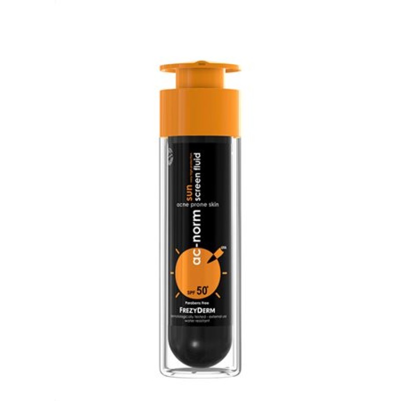 Frezyderm Active Ac Norm Face Sun Screen Fluid SPF 50+ Αντηλιακή Κρέμα για Λιπαρές Επιδερμίδες με τάση Ακμής 50ml