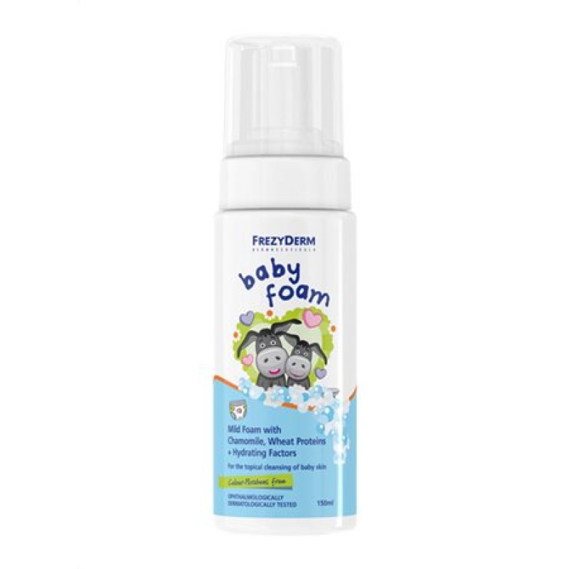 Frezyderm Baby Foam Αφρός καθαρισμού για την καθημερινή υγιεινή του βρεφικού δέρματος 150ml