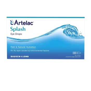 Bausch & Lomb Artelac Splash Λιπαντικές Οφθαλμικές Σταγόνες, 20 Μονοδόσεις x 0.5ml