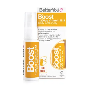 Better You Boost B12 1200μg Συμπλήρωμα Διατροφής B12 σε Υπογλώσσιο Spray, 25ml