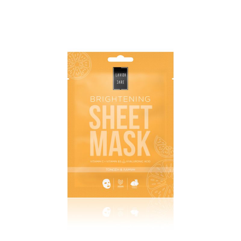 Lavish Care Brightening Face Sheet Mask Μάσκα Προσώπου με βιταμίνη C, 25g
