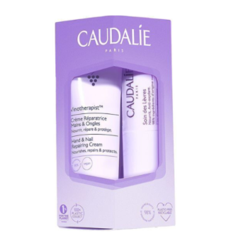 Caudalie Promo Set Vinotherapist Lip & Hand Duo Κρέμα Χεριών, Νυχιών, 30ml και Δώρο Lip Conditioner Ενυδατικό Stick Χειλιών, 4,5gr