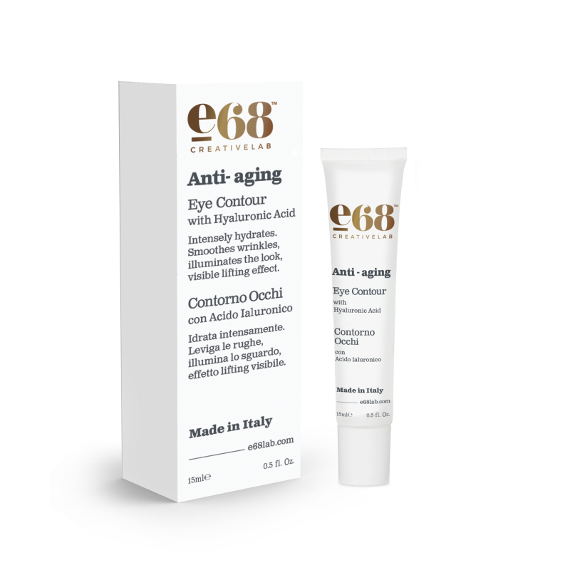 E68 Anti-aging Eye contour with Hyaluronic Acid, κρέμα ματιών με υαλουρονικό οξ΄ύ 15ml