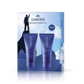 Garden Men Set Grooming Essentials Box Shaving Cream Κρέμα Ξυρίσματος 100ml & After Shave Balm Ενυδατικό Βάλσαμο Για Μετά Το Ξύρισμα 100ml