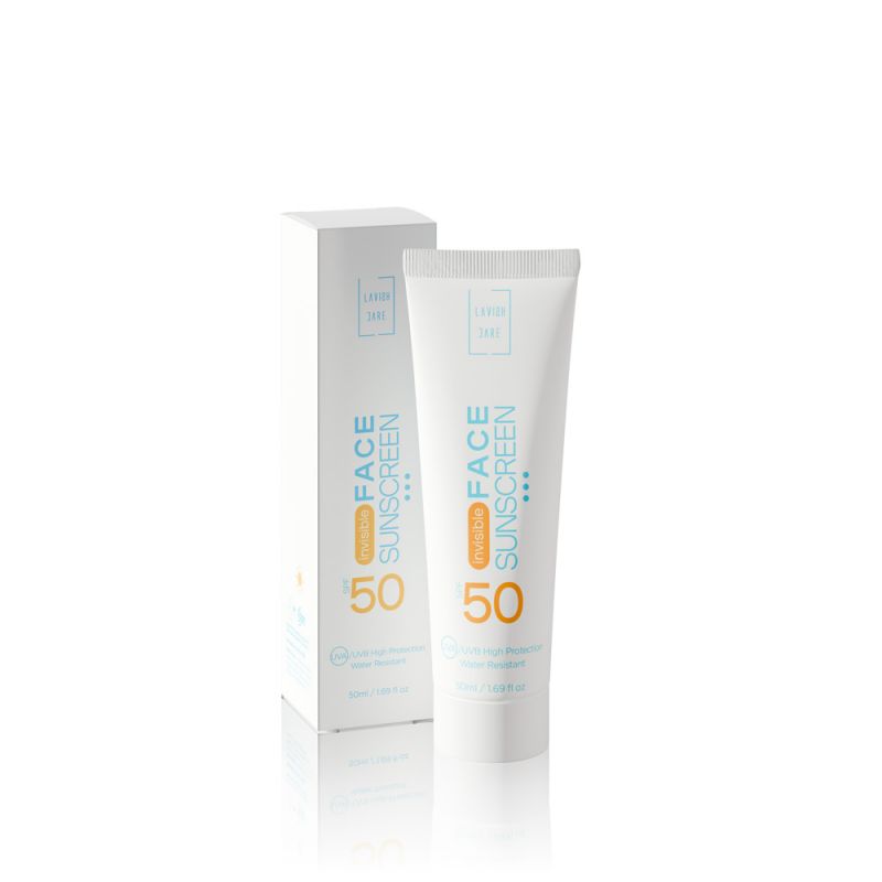 Lavish Care Invisible Sunscreen SPF50 – Διάφανο Αντηλιακό Προσώπου με Βελούδινη Υφή 50ml