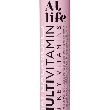 AtLife Multivitamin 10 Key Vitamins Συμπλήρωμα Διατροφής Πολυβιταμινών με Γεύση Φράουλα – Βατόμουρο, 20 Αναβράζοντα Δισκία
