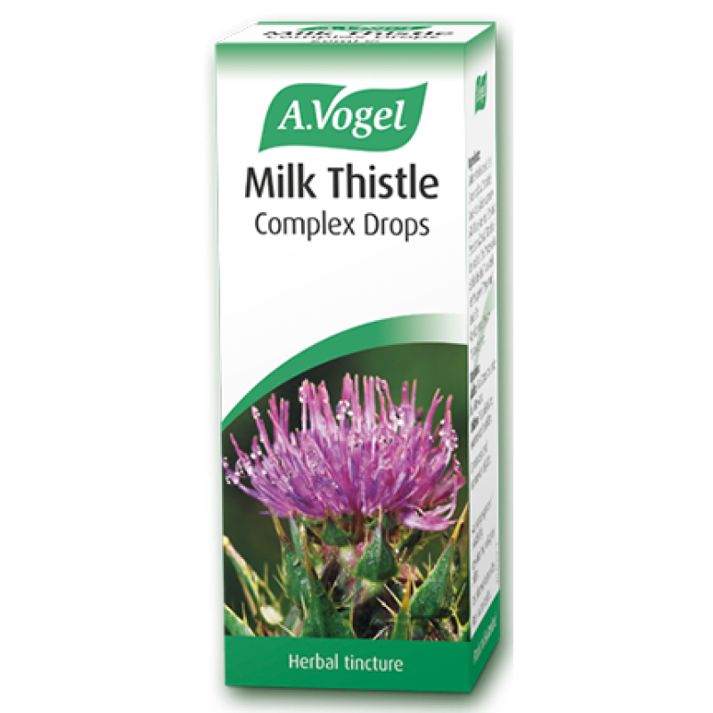 A.Vogel Milk Thistle Complex Drops Φυτικό συμπλήρωμα διατροφής για τη φυσιολογική λειτουργία του ήπατος, 50ml   