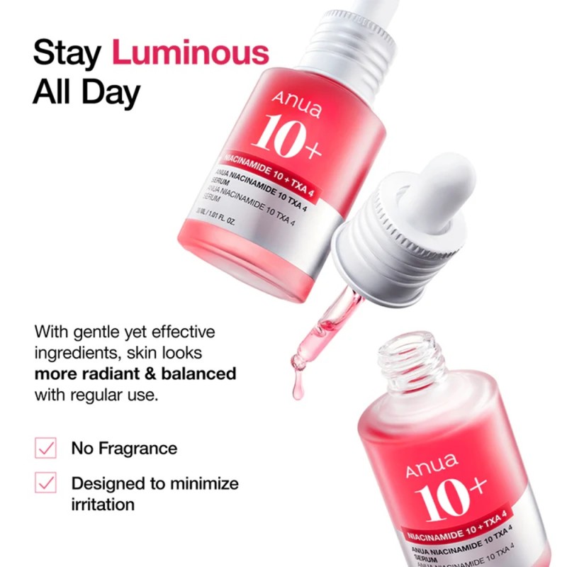 Anua Niacinamide 10% + TXA 4% Dark Spot Correcting Serum – Εξειδικευμένος Κλινικός Ορός Διόρθωσης Κηλίδων, Πανάδων & Υπερμελάγχρωσης 30ml