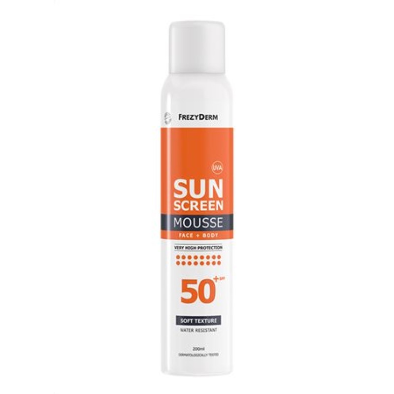 Frezyderm Sun Screen Invisible SPF50+,  Αντηλιακό Διάφανο Spray Προσώπου και Σώματος με SPF50+, 200ml