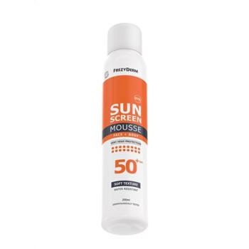Frezyderm Sun Screen Invisible SPF50+,  Αντηλιακό Διάφανο Spray Προσώπου και Σώματος με SPF50+, 200ml