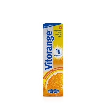 Uni-Pharma Vitorange Vitamin C 1000mg (20 Αναβράζοντα Δισκία)