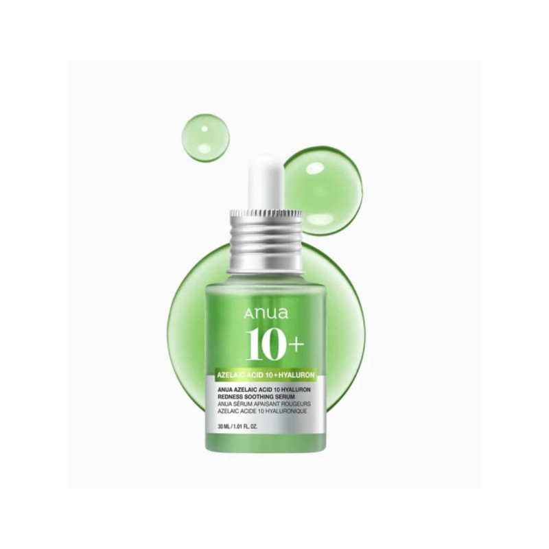 Anua Azelaic Acid 10 Hyaluron Redness Soothing Serum, Καταπραϋντικός ορός για ερεθισμένο δέρμα Ορός προσώπου, 30 ml