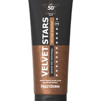 Frezyderm Velvet Stars SPF50+ Αντηλιακό βελούδινης υφής με λάμψη 175ml