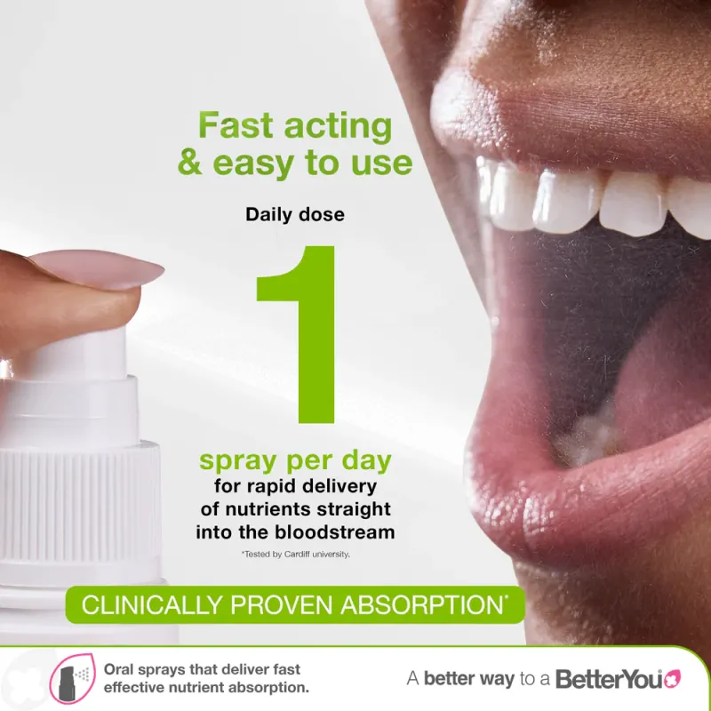 Better You Vitamin D3 3000 iu oral Spray Βιταμίνης D3 σε Σπρέι, 15ml