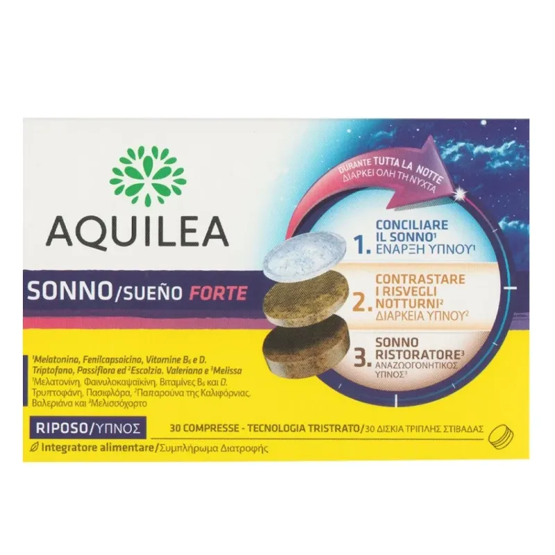 Aquilea Sueno Forte, Συμπλήρωμα Διατροφής για τον Ύπνο 30 δισκία
