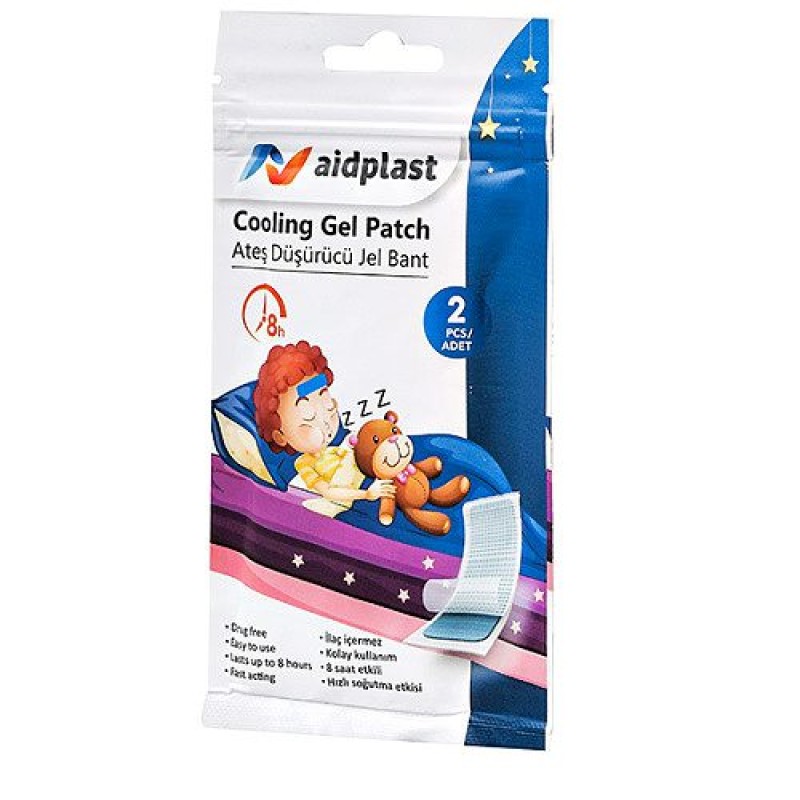 Aidplast Cooling Gel Patch για την Μείωση του Πυρετού 2 τεμάχια