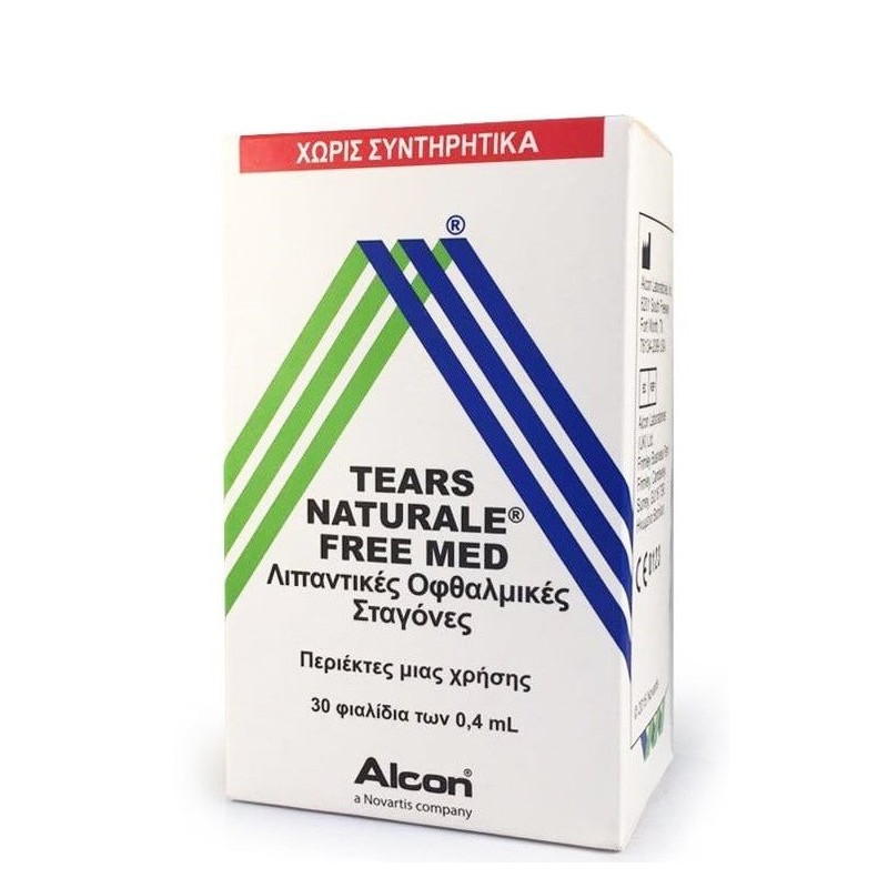 Alcon Tears Naturale Free Med Οφθαλμικές Σταγόνες μιας Χρήσης, 30 x 0.4 ml