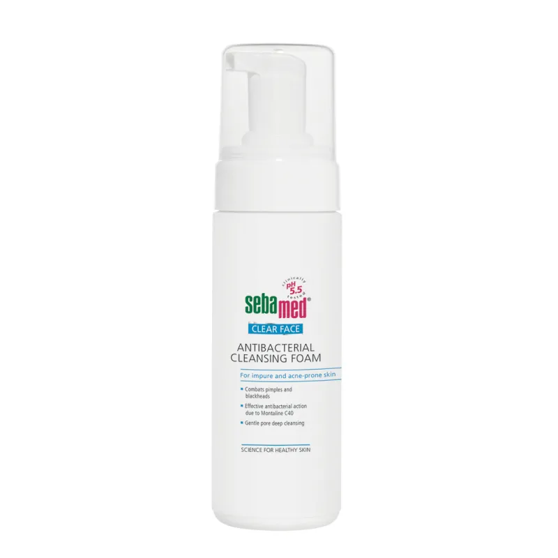 Sebamed Clear Face Antibacterial Αντιβακτηριακός Αφρός Kαθαρισμού Προσώπου για Λιπαρές επιδερμίδες 150ml