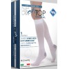 Be On Top Αντιεμβολικές Κάλτσες Κάτω Γόνατος Λευκό, 1 ζευγάρι