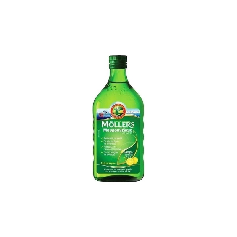 Moller'S Μουρουνέλαιο Lemon Λεμόνι 250 ml