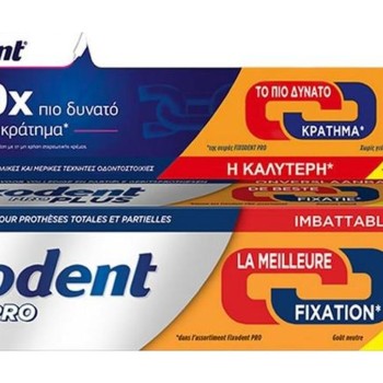 Fixodent Pro Plus Cream Χρυσή 60 g +50% Προϊόν