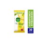 Dettol Απολυμαντικά Πανάκια Καθαρισμού Επιφανειών Lemon & Lime 30 τμχ
