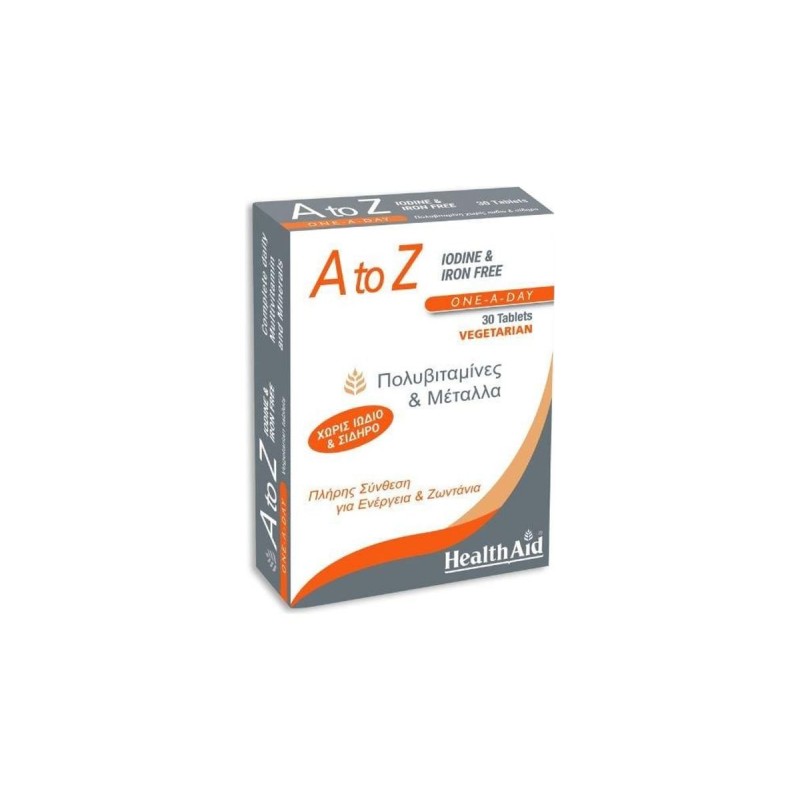 Health Aid A To Z Iodine + Iron Free, 30 tab