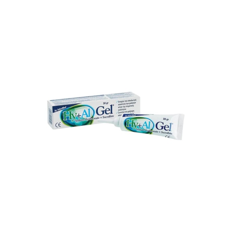 Intermed Hy+Al Gel Στοματική Γέλη Επούλωσης Μαλακών Ιστών 30gr
