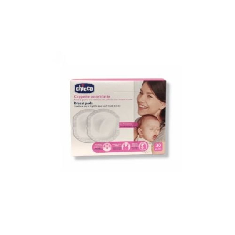 Chicco Επιθέματα Στήθους Αντιβακτηριακά 30 Τεμάχια