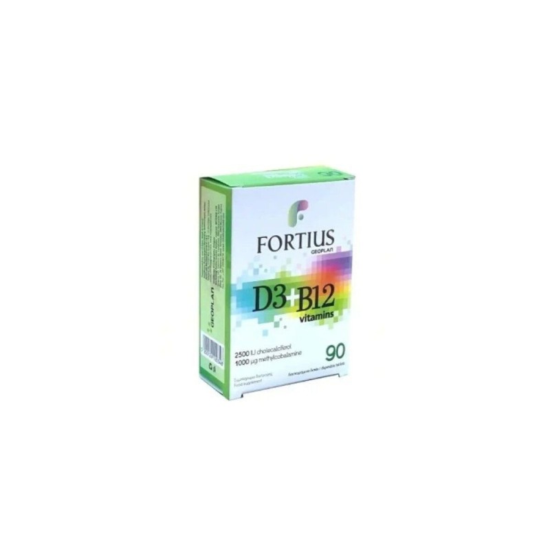 Fortius 2500IU D3+B12 90tabs