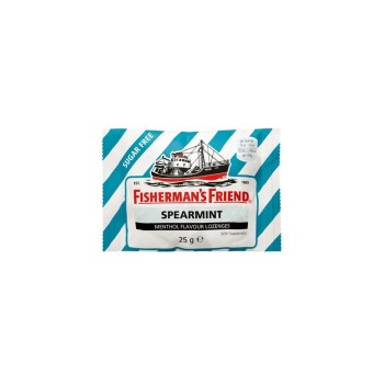 Fisherman’s Friend Spearmint Sugar Free – Παστίλιες για τον Λαιμό & την Αναπνοή με Γεύση Δυόσμου Χωρίς Ζάχαρη (25g)