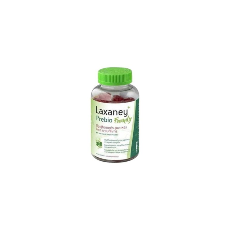 Laxaney Prebio Family Πρεβιοτικές Φυτικές Ίνες Ινουλίνης x60 Gummies
