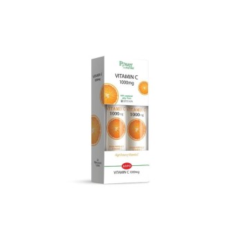 Power of Nature Promo (1+1) Vitamin C 1000mg, 2 x 20 eff. Tabs με Στέβια