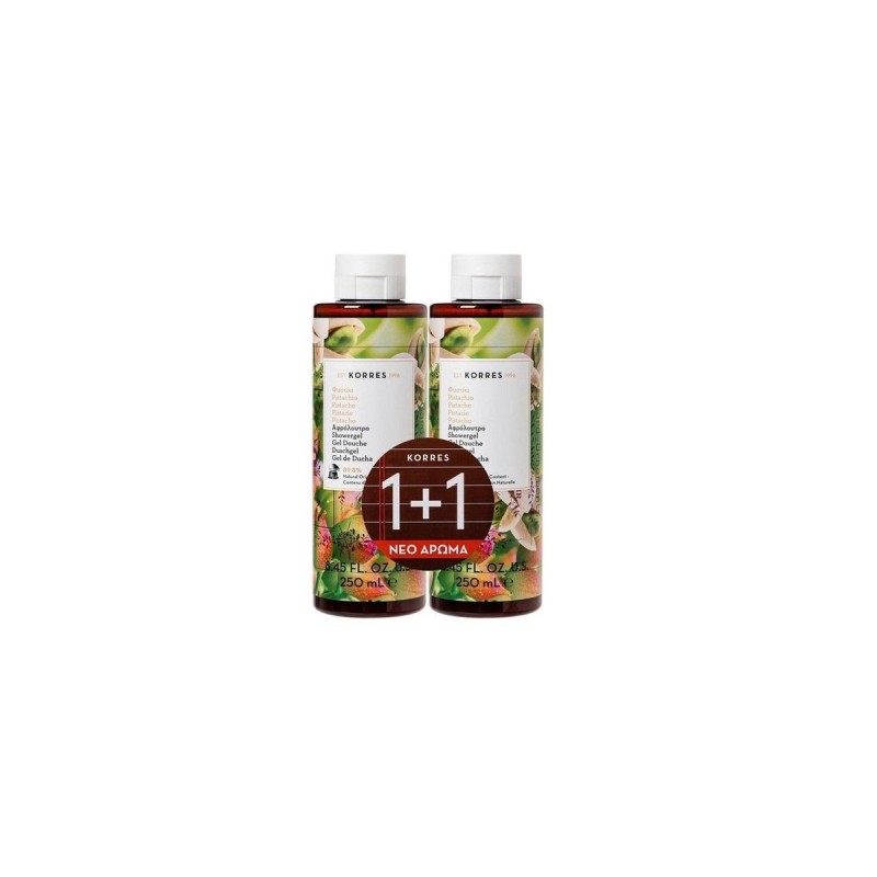 Korres Pistachio Shower Gel 250 ml (1+1 Gift)