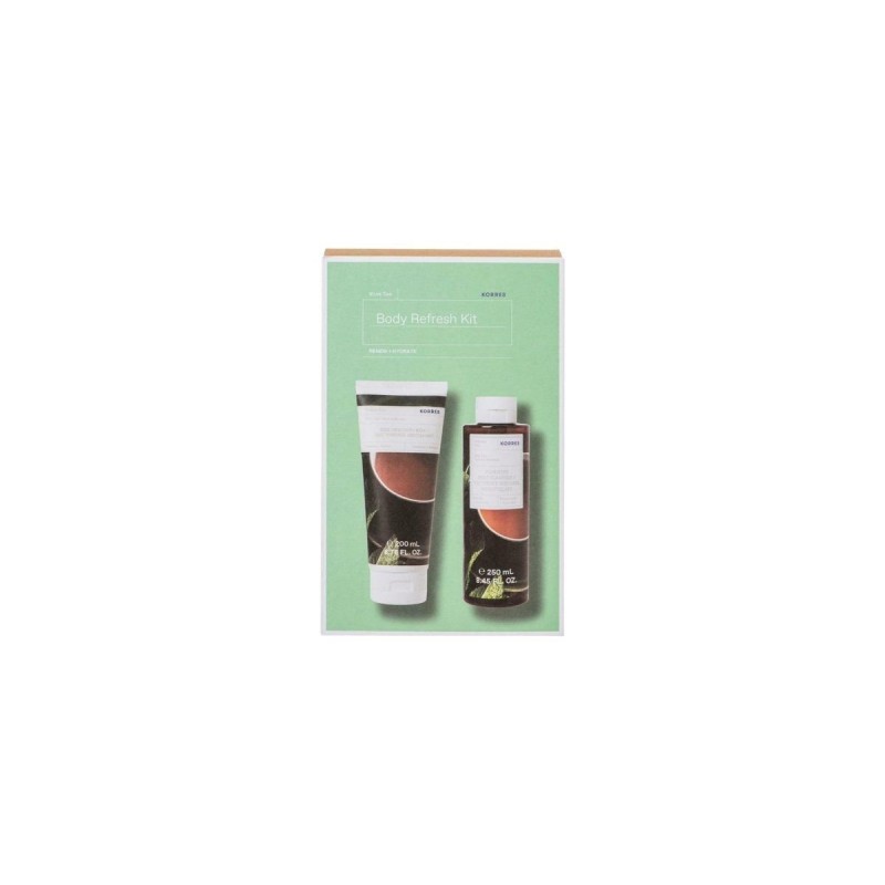 Korres Gift Set Body Refresh Kit Shower Gel & Body Cream Green Tea Πράσινο Τσάι