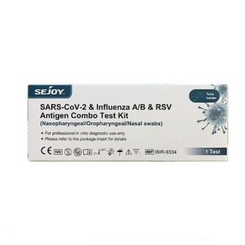 SEJOY Influenza A/B  Covid-19 and RSV Combo 4in1 Τετραπλό Τεστ Γρίπης-Covid-Rsv x 1 τεμάχιο