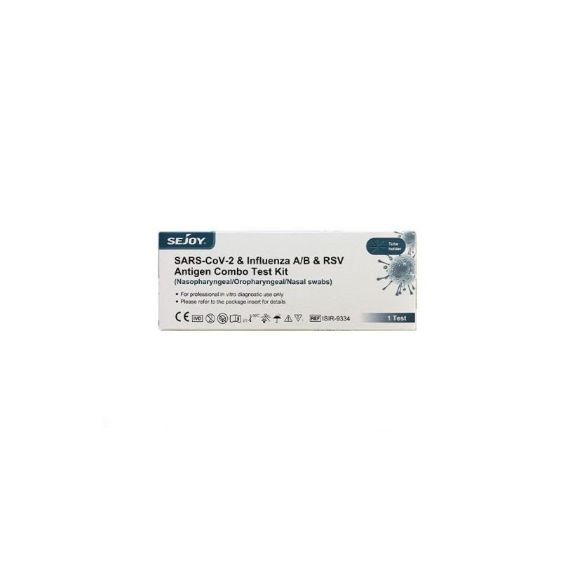 SEJOY Influenza A/B  Covid-19 and RSV Combo 4in1 Τετραπλό Τεστ Γρίπης-Covid-Rsv x 1 τεμάχιο