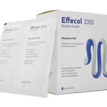 Epsilon Health Effecol 3350 Μακρογόλη για την αντιμετώπιση της δυσκοιλιότητας, 24 φακελίσκοι