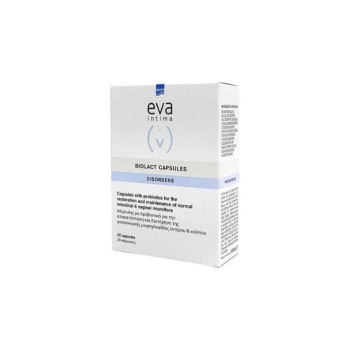 Intermed Eva Intima Biolact Disorders Προβιοτικά Εντερική και Κολπική Χλωρίδα x20 κάψουλες