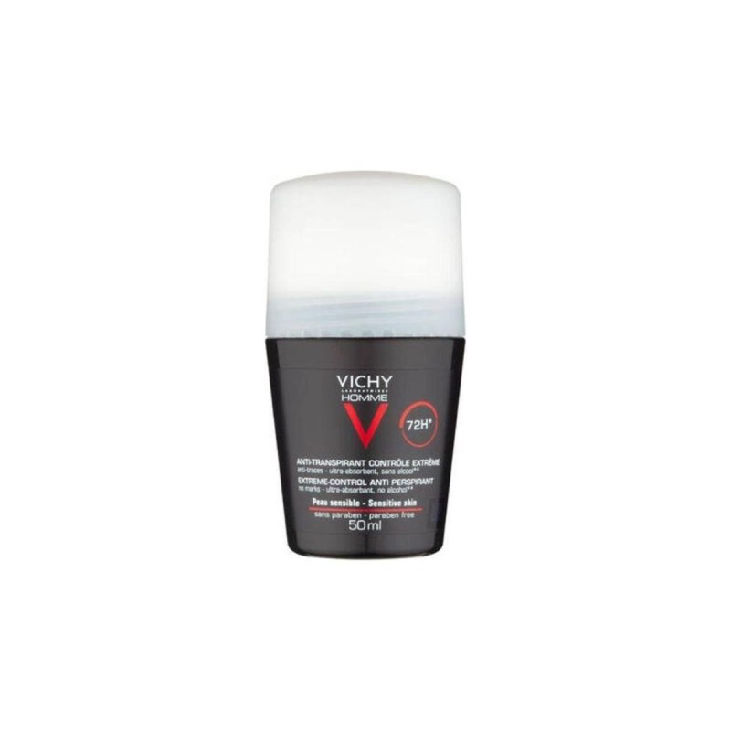Vichy Homme 72h Deodorant Roll-on Anti-Perspirant Δράση Κατά τις Εφίδρωσης για 72 Ώρες, 50ml