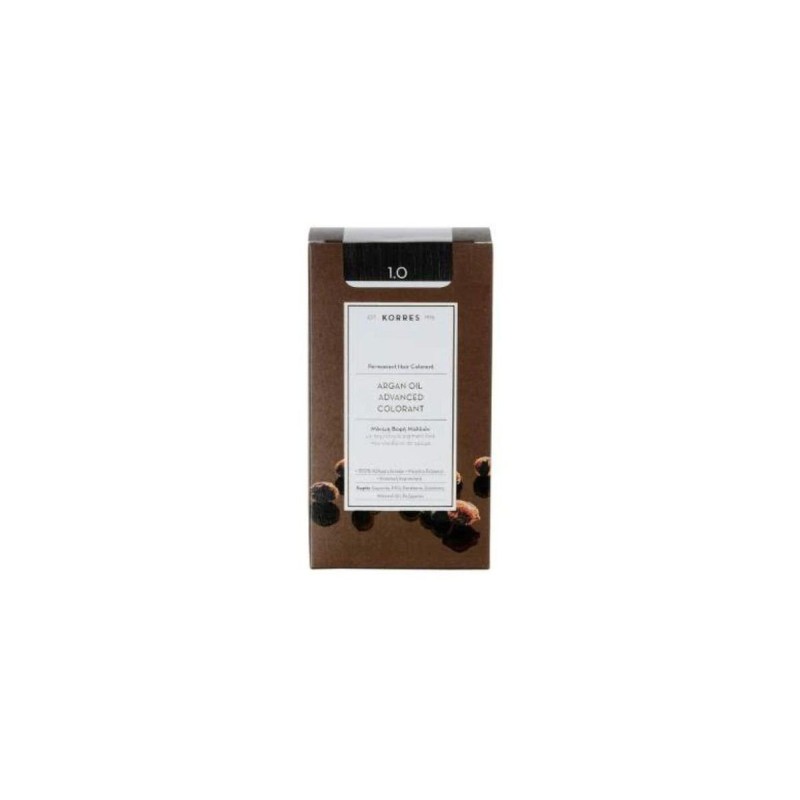 Korres Argan Oil Natural Colorant 1.0 Black Μαύρο