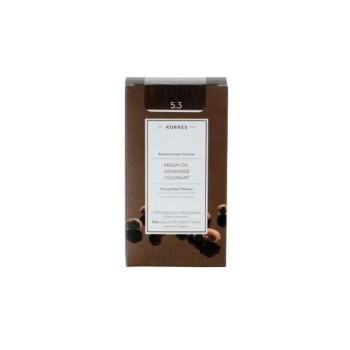 Korres Argan Oil Natural Colorant 5.3 Καστανό Ανοιχτό Χρυσό / Μελί