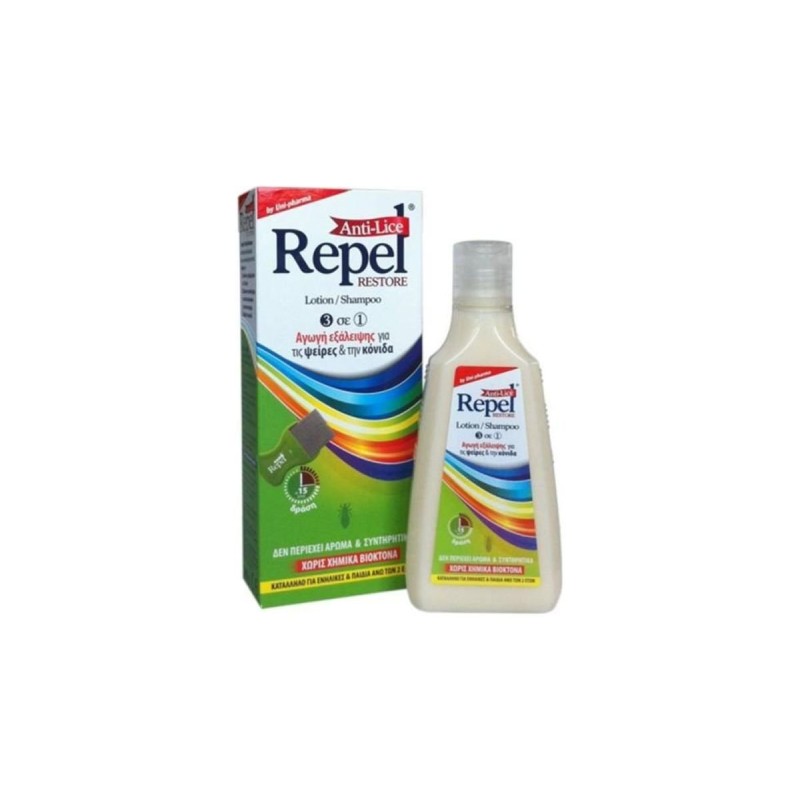 Repel Anti-lice Restore Lotion/Shampoo Αγωγή Εξάλειψης για Ψείρες & Κόνιδες 200g