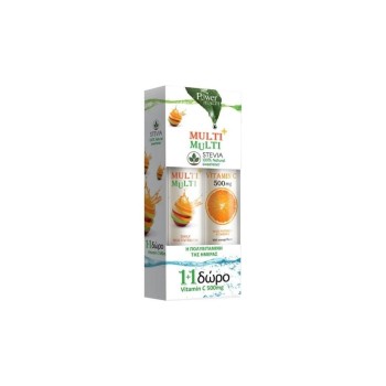 Power Health Multi-Multi & Vitamin C 20 + 20 Eff. Tabs με Στέβια