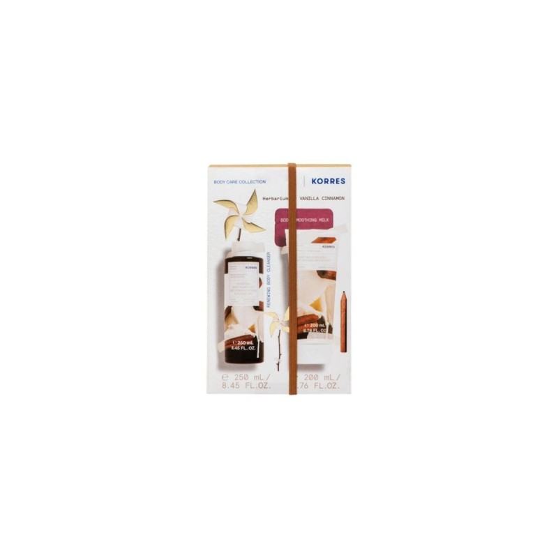 Korres Set Vanilla Cinnamon Showergel 250ml and Body Milk 200ml
