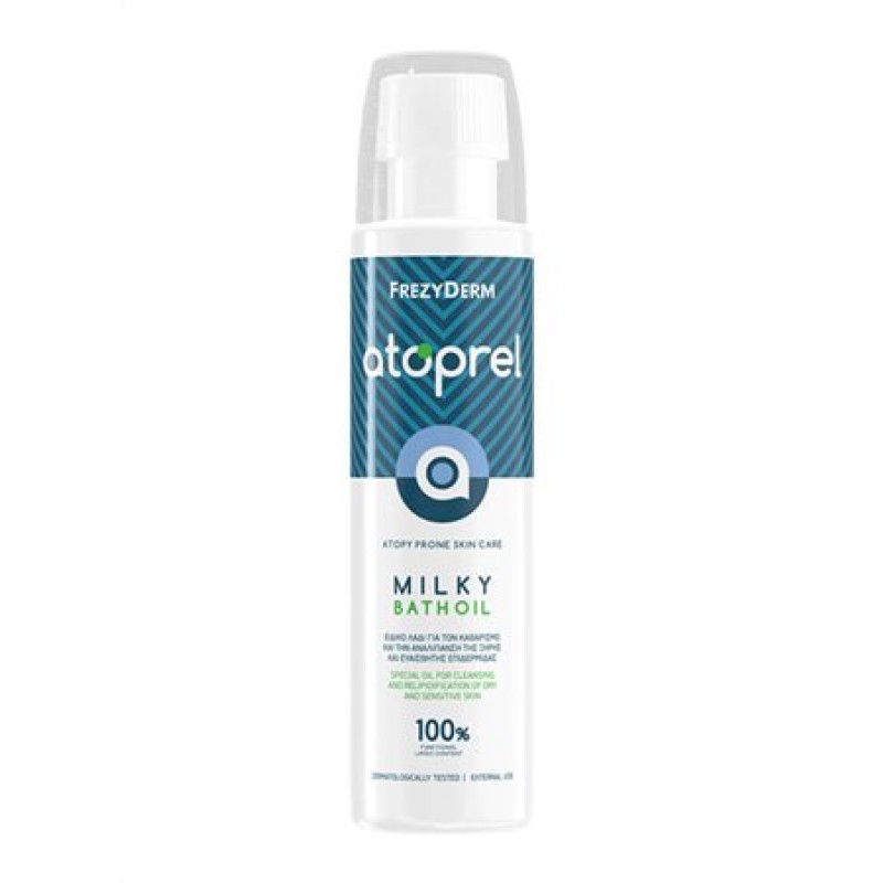Frezyderm Atoprel Milky Bath Oil Ενυδατικό Λάδι Καθαρισμού για το Ατοπικό Δέρμα 250ml