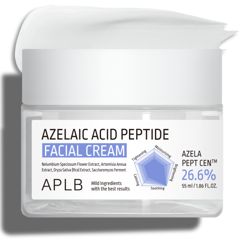 APLB Azelaic Acid Peptide Facial Cream για Λάμψη, Ελαστικότητα & Εξισορρόπηση, 55 ml