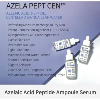 APLB Azelaic Acid Peptide Ampoule Serum Ορός για Ομοιόμορφο Τόνο & Ελαστικότητα Ορός προσώπου, 40 ml