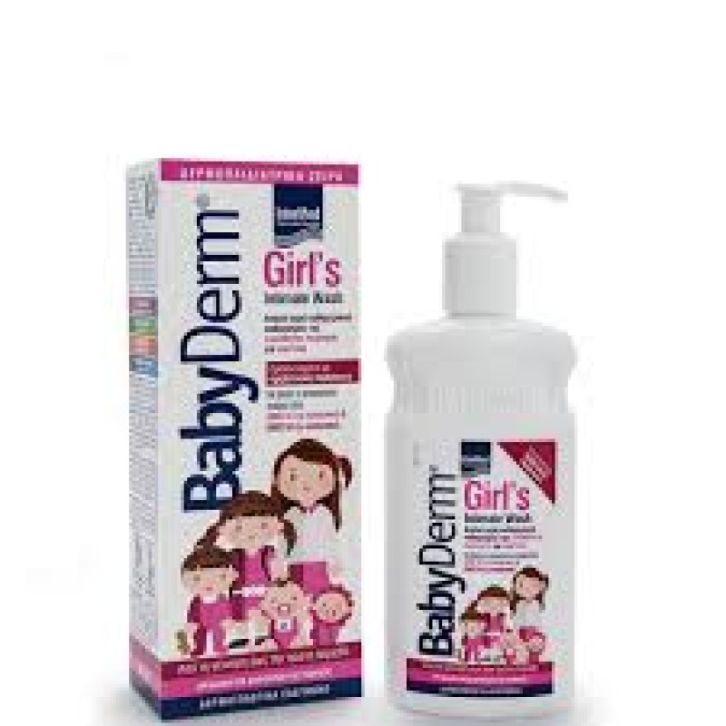 Intermed Babyderm Girl's Intimate Wash, Καθαριστικό Ευαίσθητης Περιοχής για Κορίτσια 300ml